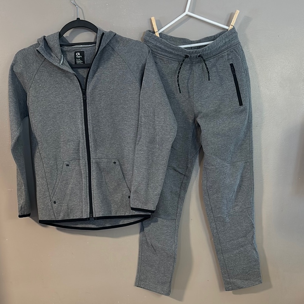 Gray Hoodie and Jogger Set